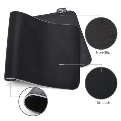 RGB LED Gaming Mouse Pad - Waterproof Keyboard Cover Desk Mat in Multiple Sizes for Computer Gamers (CS, Dota)